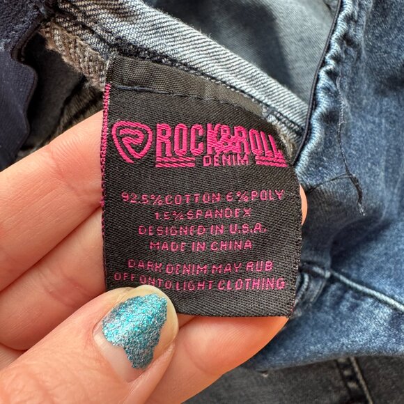 Rock & Roll Denim Pull On Flare Jeans Size 31 - Picture 5 of 15
